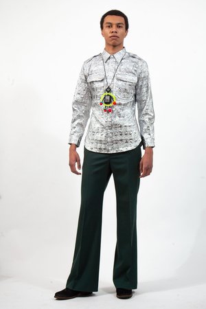 Walter Van Beirendonck Elephant Trousers - Green | Garmentory