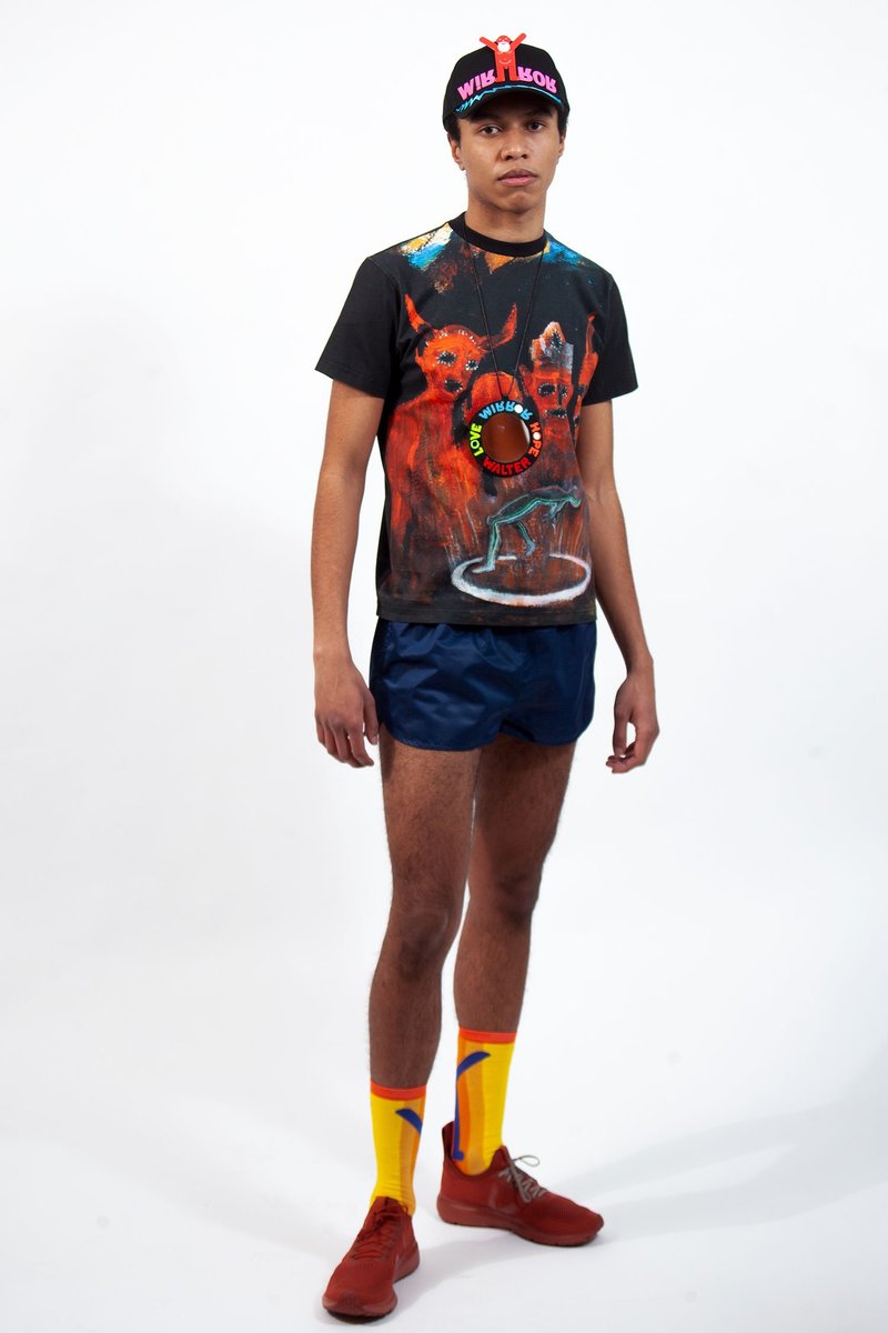 Walter Van Beirendonck Pablo Iglesias Prada T-Shirt - black 