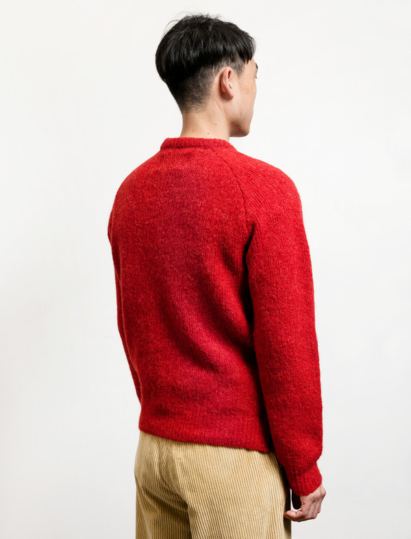 Our Legacy Roundneck Raglan Red Needled | Garmentory