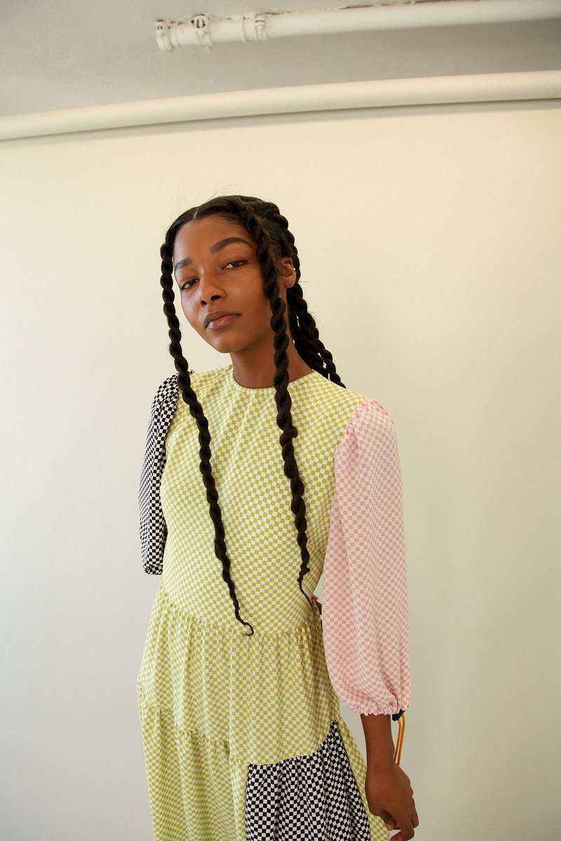 KkCo Hus Dress - Mixed Checker