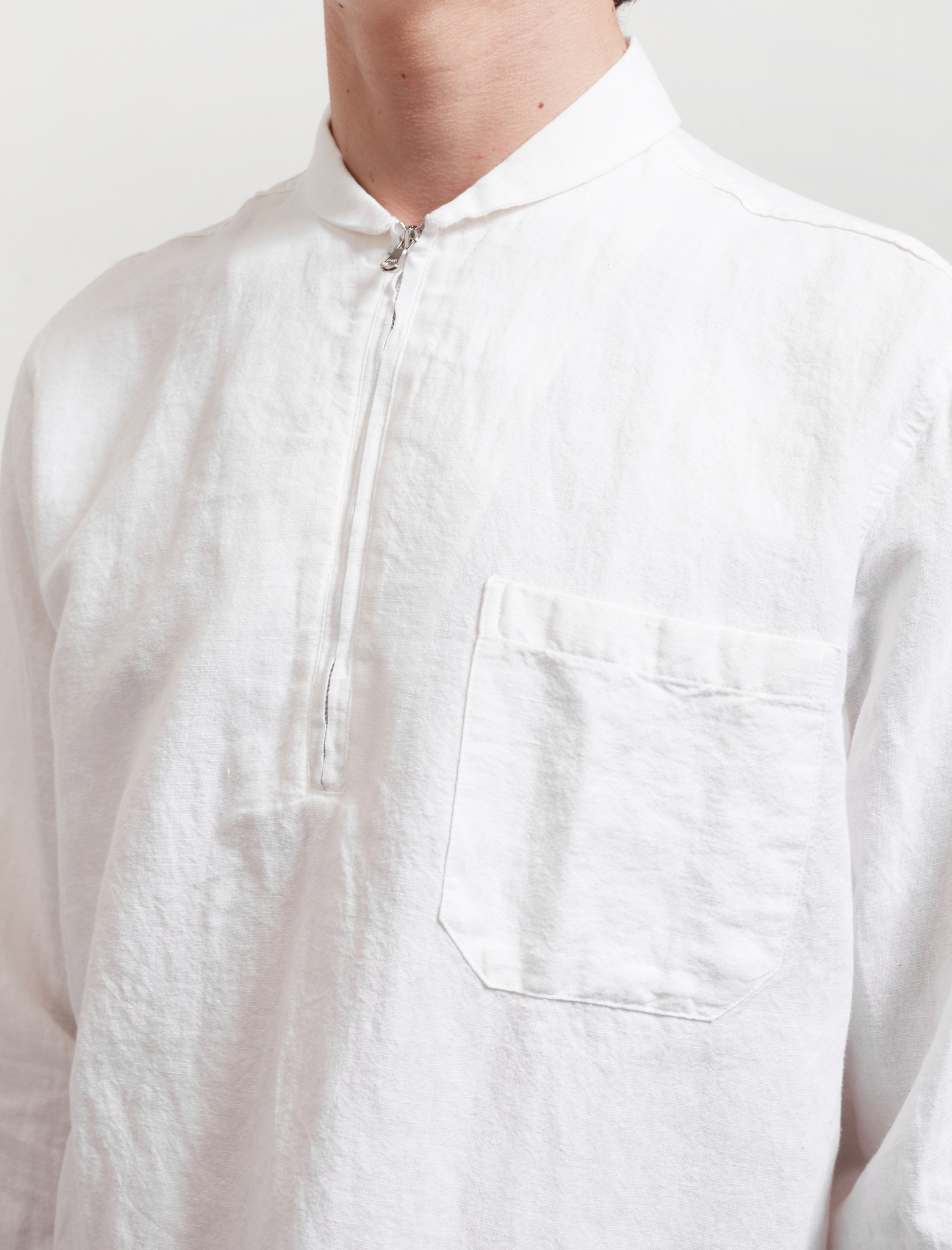 Our Legacy Shawl Zip Shirt White | Garmentory