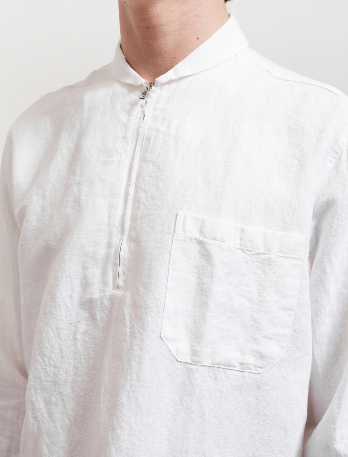 Our Legacy Shawl Zip Shirt White | Garmentory