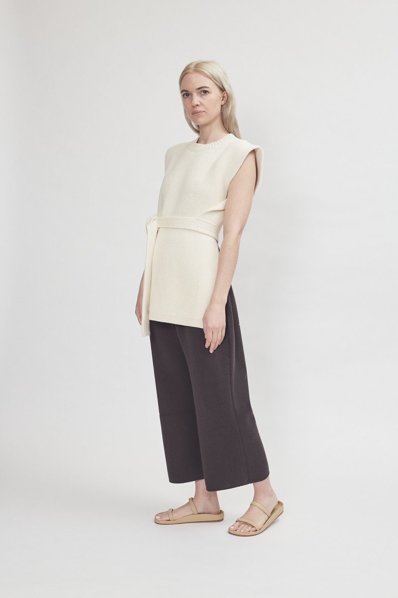 【LAUREN MANOOGIAN】INTERLOCK APRON TOP lauren_manoogian_interlock_apr