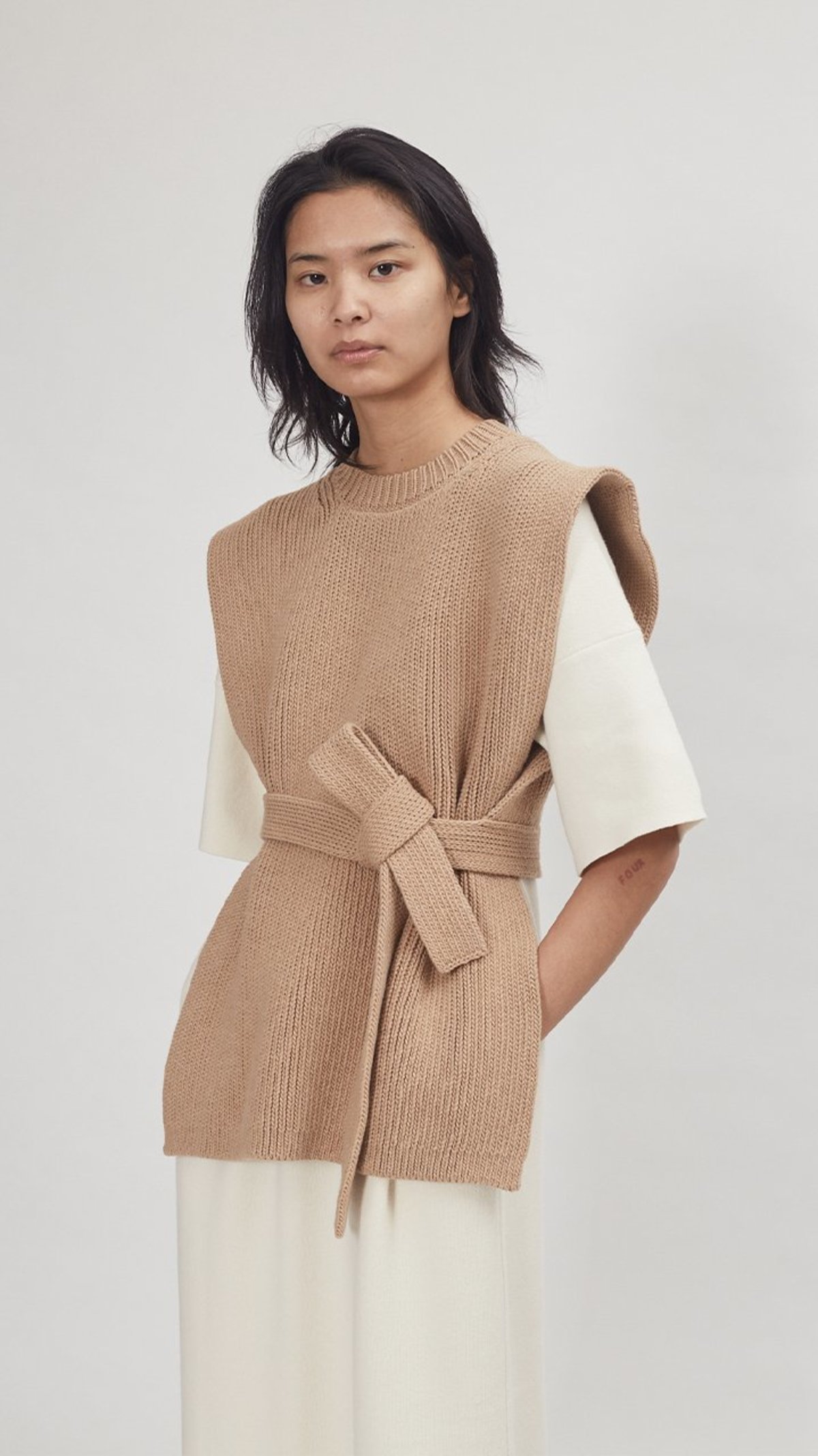 Lauren Manoogian Interlock Apron Top - Tanin | Garmentory