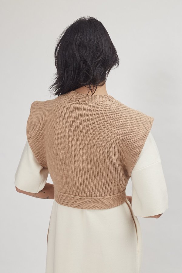 Lauren Manoogian Interlock Apron Top - Tanin | Garmentory