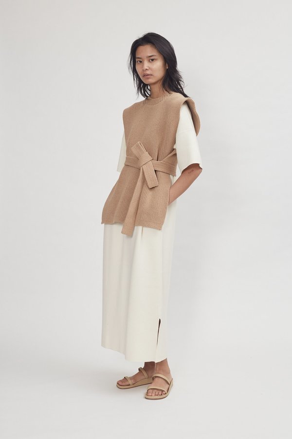 Lauren Manoogian Interlock Apron Top - Tanin | Garmentory