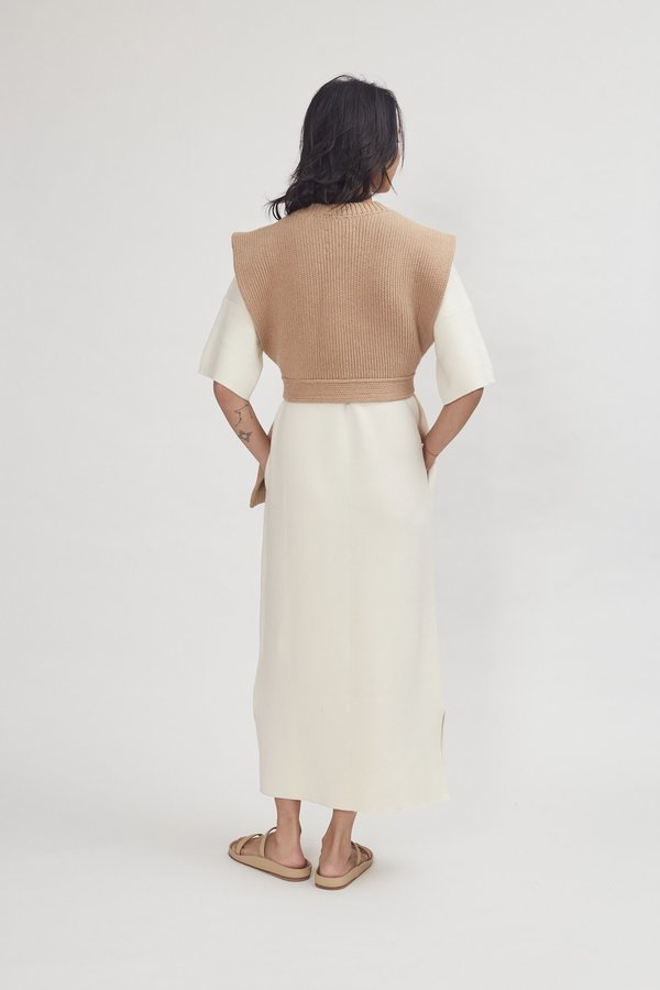 Lauren Manoogian Interlock Apron Top - Tanin | Garmentory