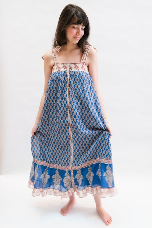 M.A.B.E Madi Sundress - Cerulean | Garmentory M.A.B.E Madi Sundress - Cerulean | Garmentory