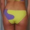 Laura Urbinati Onde Wavy Bandeau Bikini Set - Acid Green/Lilac - Thumbnail 2