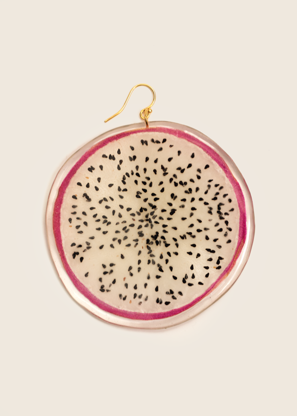 Dauphinette Dragonfruit Earring - Pink/White/Black
