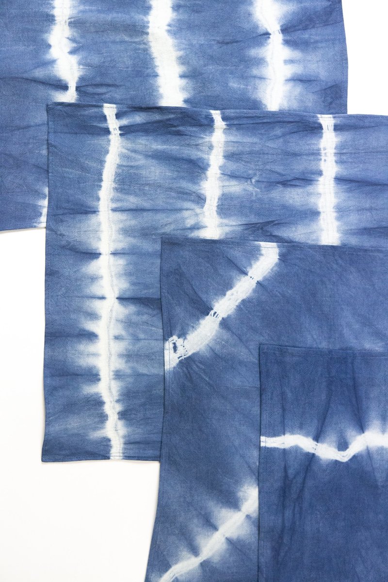 Archive New York Indigo Shibori Placemat - Indigo