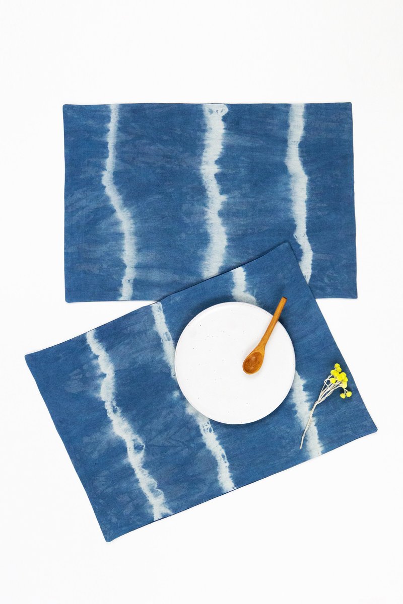 Archive New York Indigo Shibori Placemat - Indigo