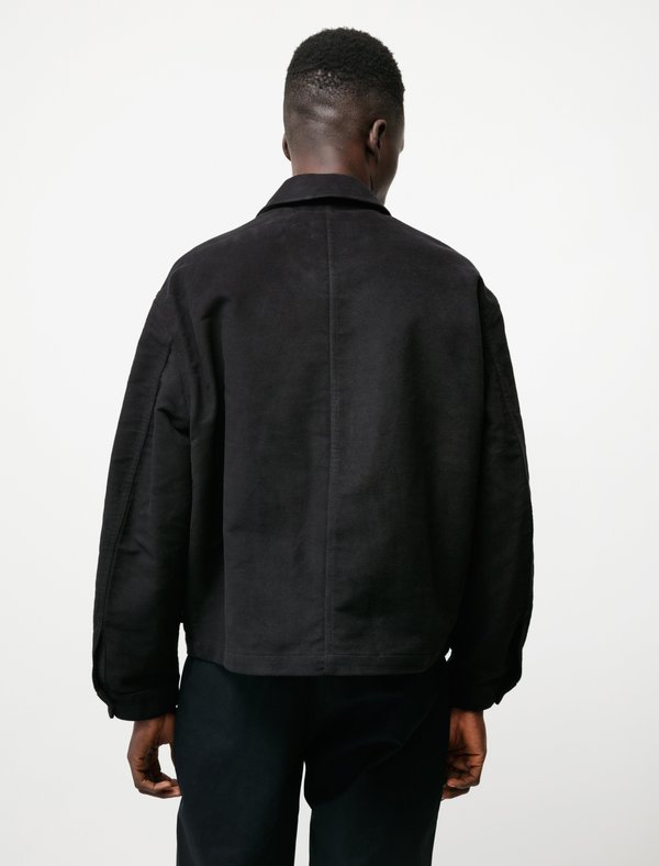 ジャケット・アウター \"Replica \" Black moleskin double jacket Replica 