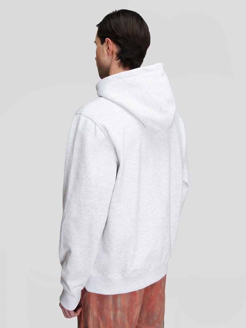 Stussy Flight Embroidered Hood sweater - Ash Heather