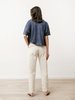Priory Long Pleat Canvas Trouser - Natural - Thumbnail 3