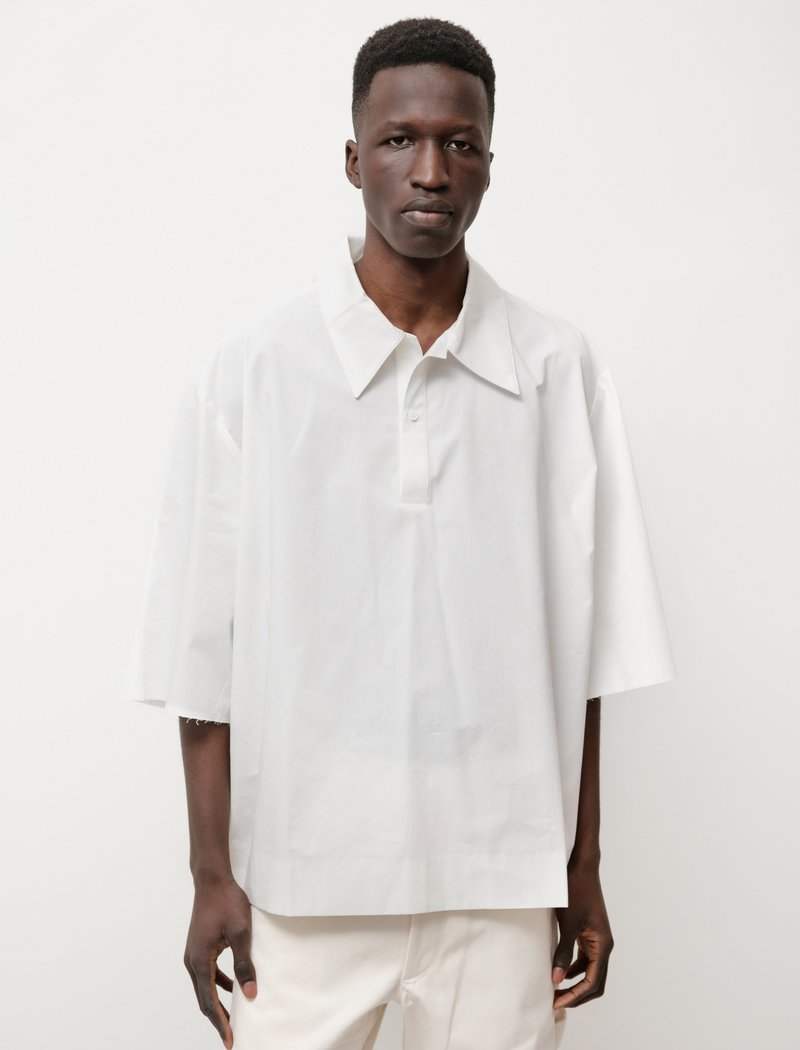 Camiel Fortgens Short Sleeve Button Polo Shirt - White | Garmentory