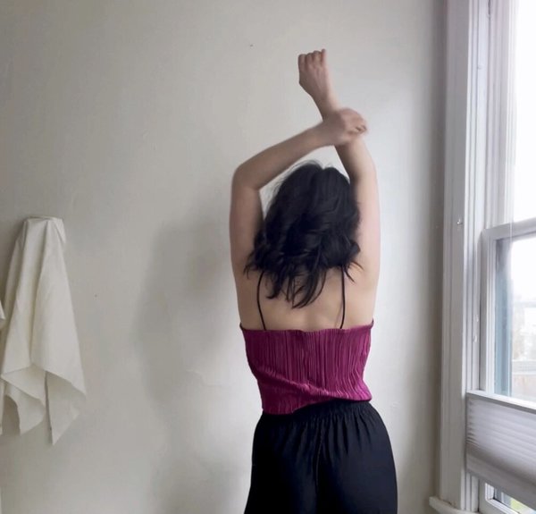 Vintage Plisse Cami - Magenta