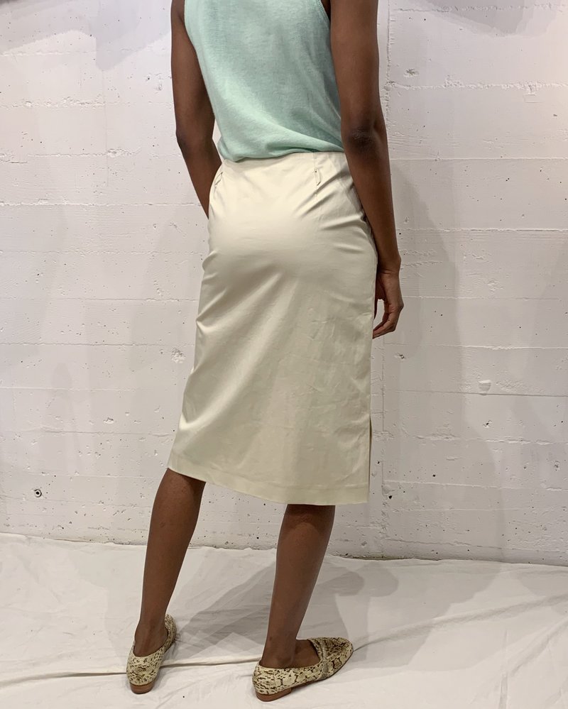 ジルサンダー Jil Sander Viscose Skirt JIL SANDER（ジルサンダー）ロング・マキシ丈スカート 白 サイズ
