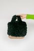 Vintage Fuzzy Knitted Purse bag - black - Thumbnail 1