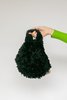 Vintage Fuzzy Knitted Purse bag - black - Thumbnail 3