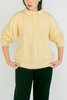 Vintage Cable Knit Collared Sweater - cream - Thumbnail 2