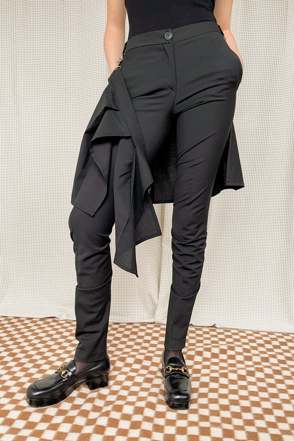 【Vivienne Westwood/ANGLOMANIA】巻きスカート/M Vintage Vivienne Westwood Anglomania Skirt Pants - Black