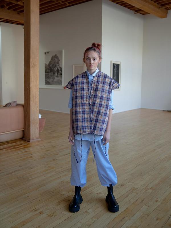 Bless Liningvest - Laundry/Blue Check | Garmentory