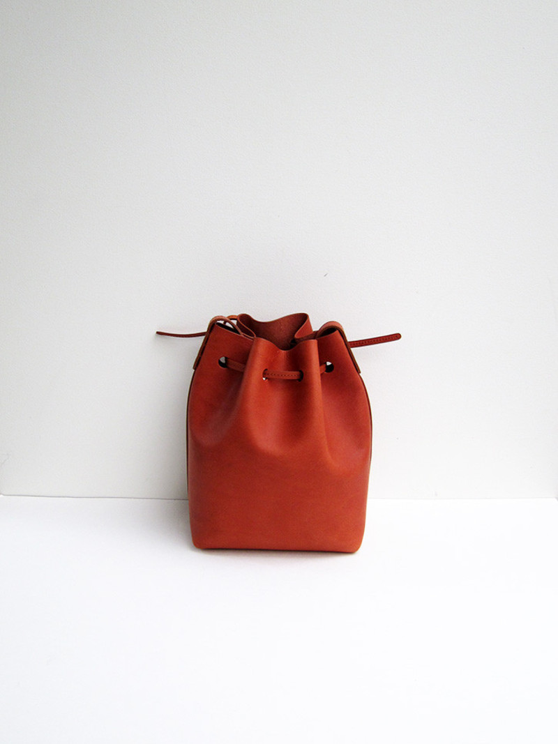 Mansur Gavriel Small Tote Brandy Mansur Gavriel Mini Bucket Bag