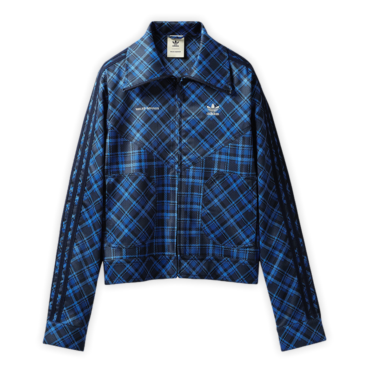 トップス Wales Bonner X Adidas Tartan Track Top adidas Wales Bonner Tartan Track Top - Blue | Garmentory