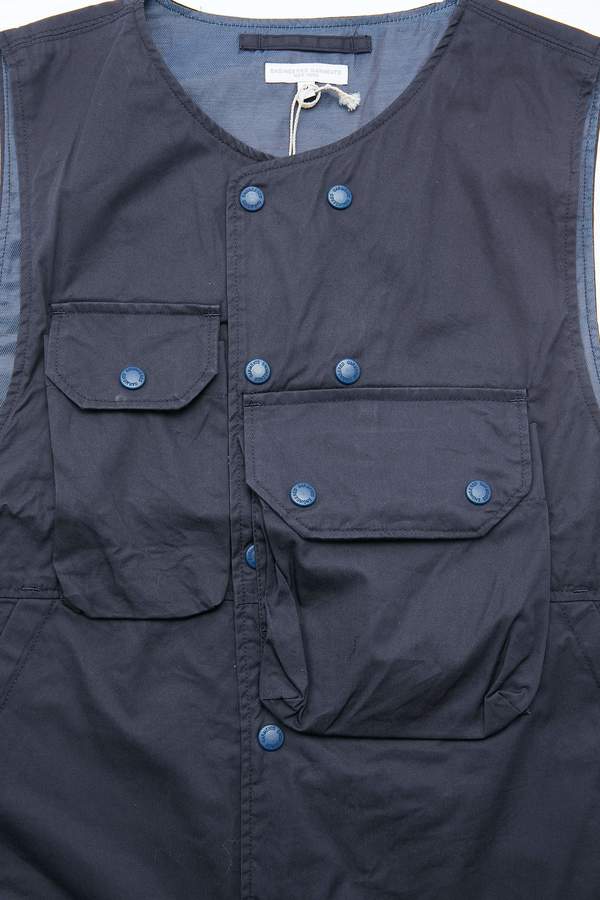 Engineered Garments Cover Vest - Dk. Navy High Count Twill