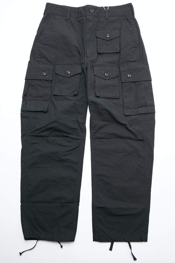 Engineered Garments FA Pant - Black Cotton Ripstop | Garmentory