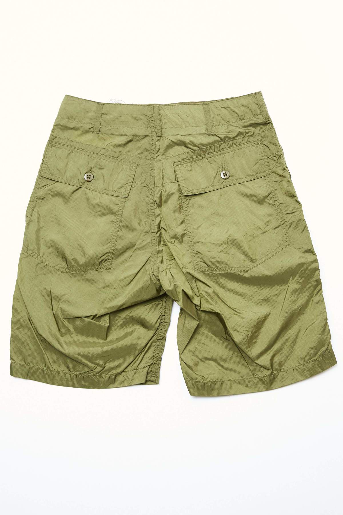 Engineered Garments Fatigue Short - Olive Nylon Micro Ripstop