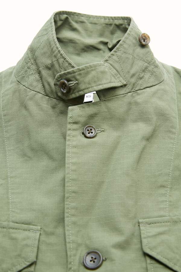 Engineered Garments Folk Jacket - Olive Cotton Ripstop | Garmentory