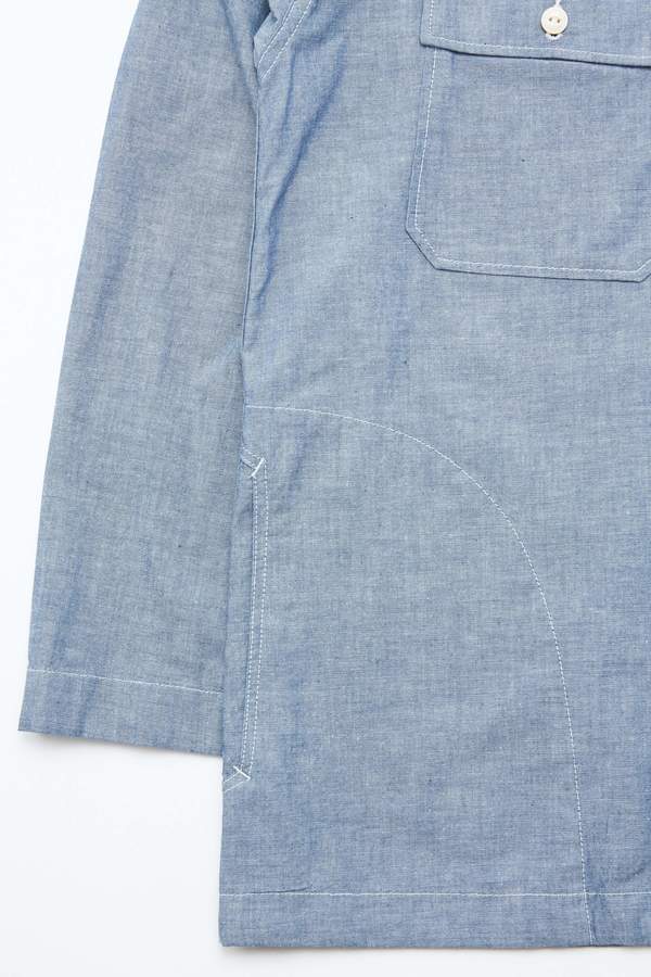 Engineered Garments x Totem Cotton Chambray Cagoule Shirt - Blue