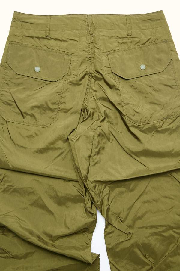 Engineered Garments Over Pant - Olive Nylon Micro Ripstop | Garmentory