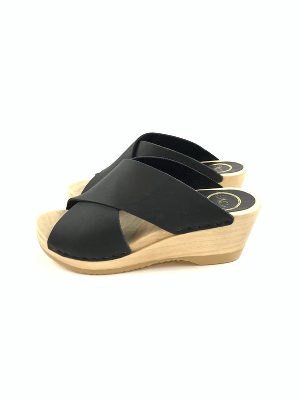 No.6 Frida Clog on Mid Wedge - Midnight No.6 Frida Clog on Mid Wedge - Midnight