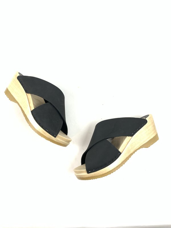 No.6 Frida Clog on Mid Wedge - Midnight No.6 Frida Clog on Mid Wedge - Midnight