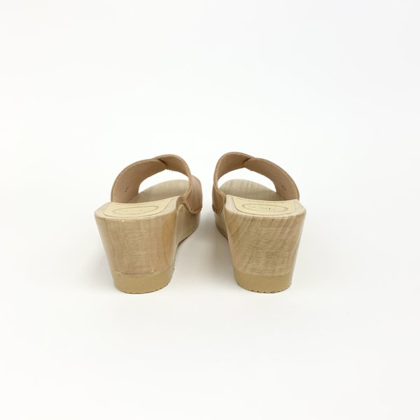 No. 6 Abuela Clog on Mid Heel - Desert No. 6 Abuela Clog on Mid Heel - Desert