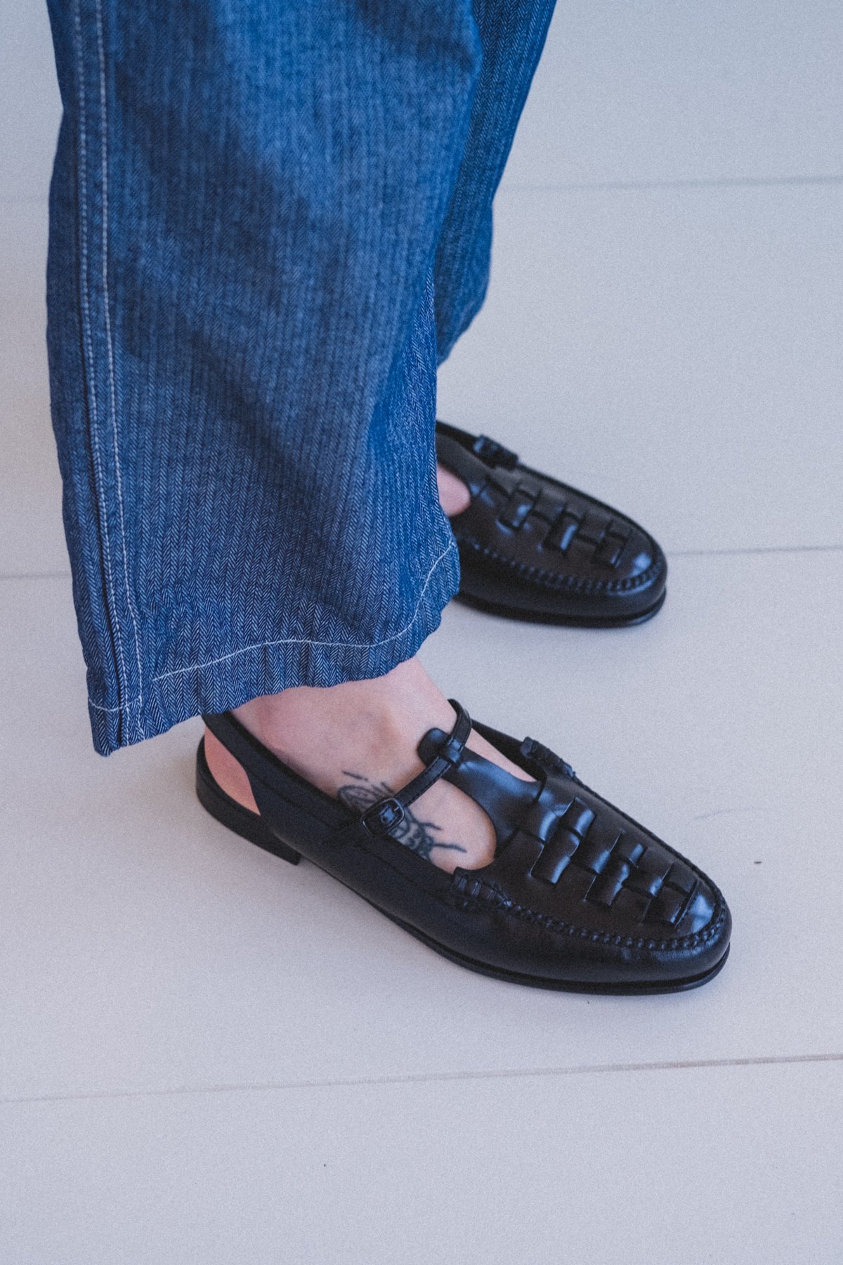 ■HEREU■ ROQUETA Slingback T-bar loafer/追跡込 ROQUETA - Slingback T-bar loafer – Hereu Studio