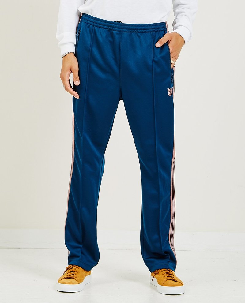 Needles Narrow Track Pant Poly Smooth - teal green | Garmentory