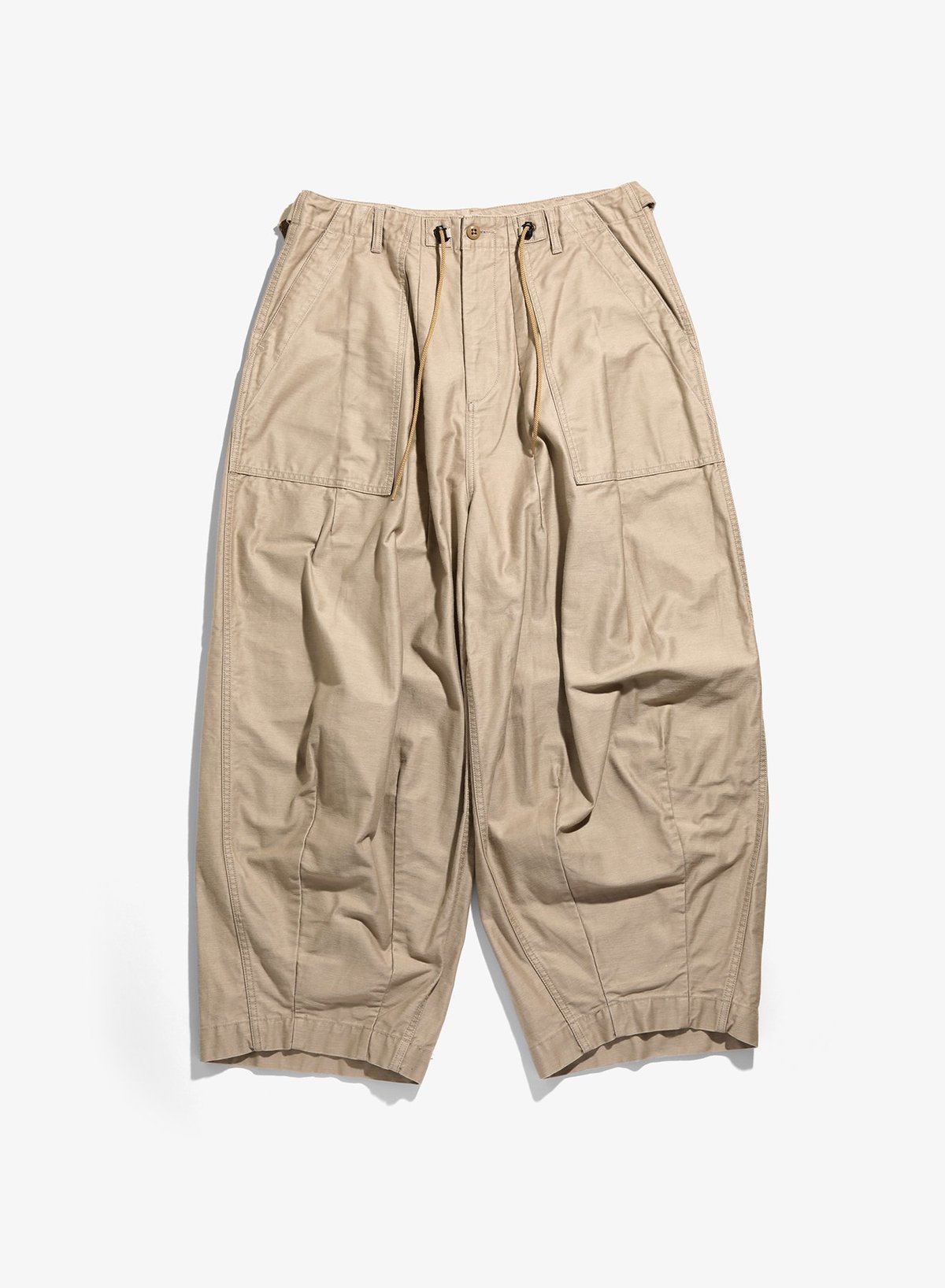 美品 Needles H.D. pant FATIGUE ベージュ Needles H.D. Fatigue Pant - Beige | Garmentory