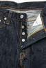 Pure Blue Japan 17.5oz EX Slub Denim Relaxed Tapered Woven Jeans - Wash Indigo - Thumbnail 4