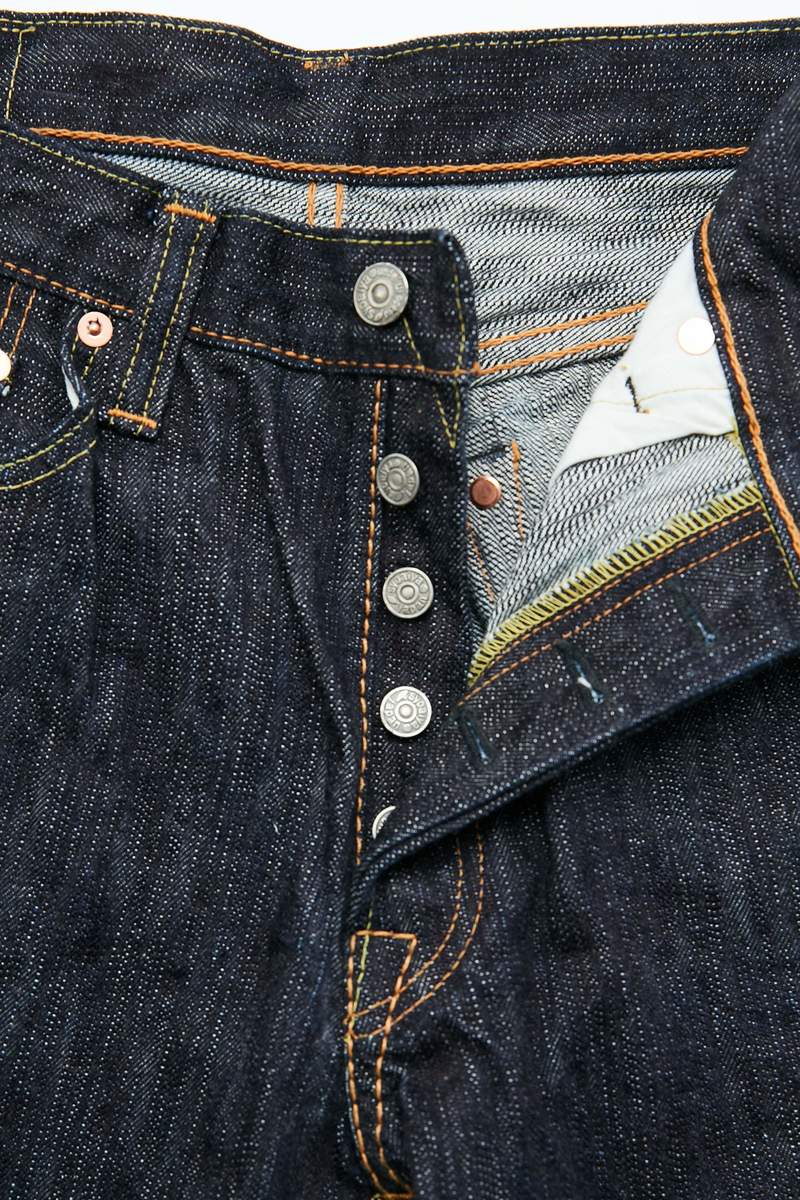 Pure Blue Japan 17.5oz EX Slub Denim Relaxed Tapered Woven Jeans - Wash Indigo