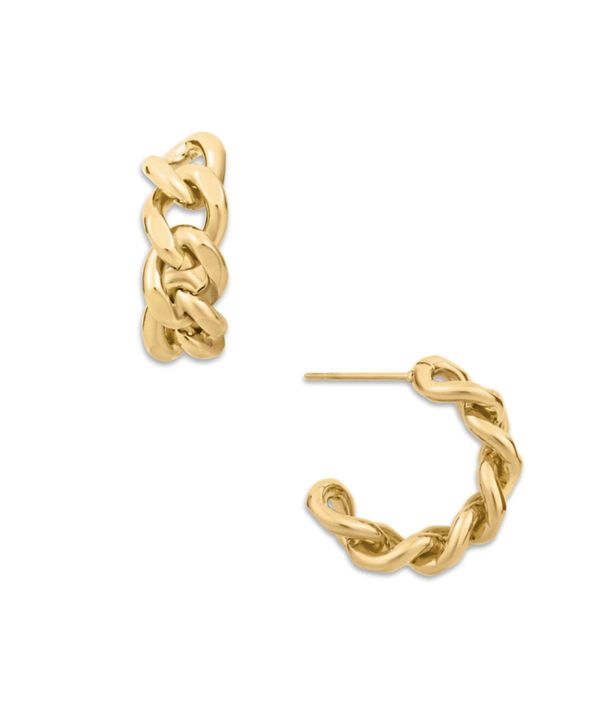 Ellie Vail Jewelry Braxton Chain Hoop Ellie Vail Jewelry Braxton Chain Hoop