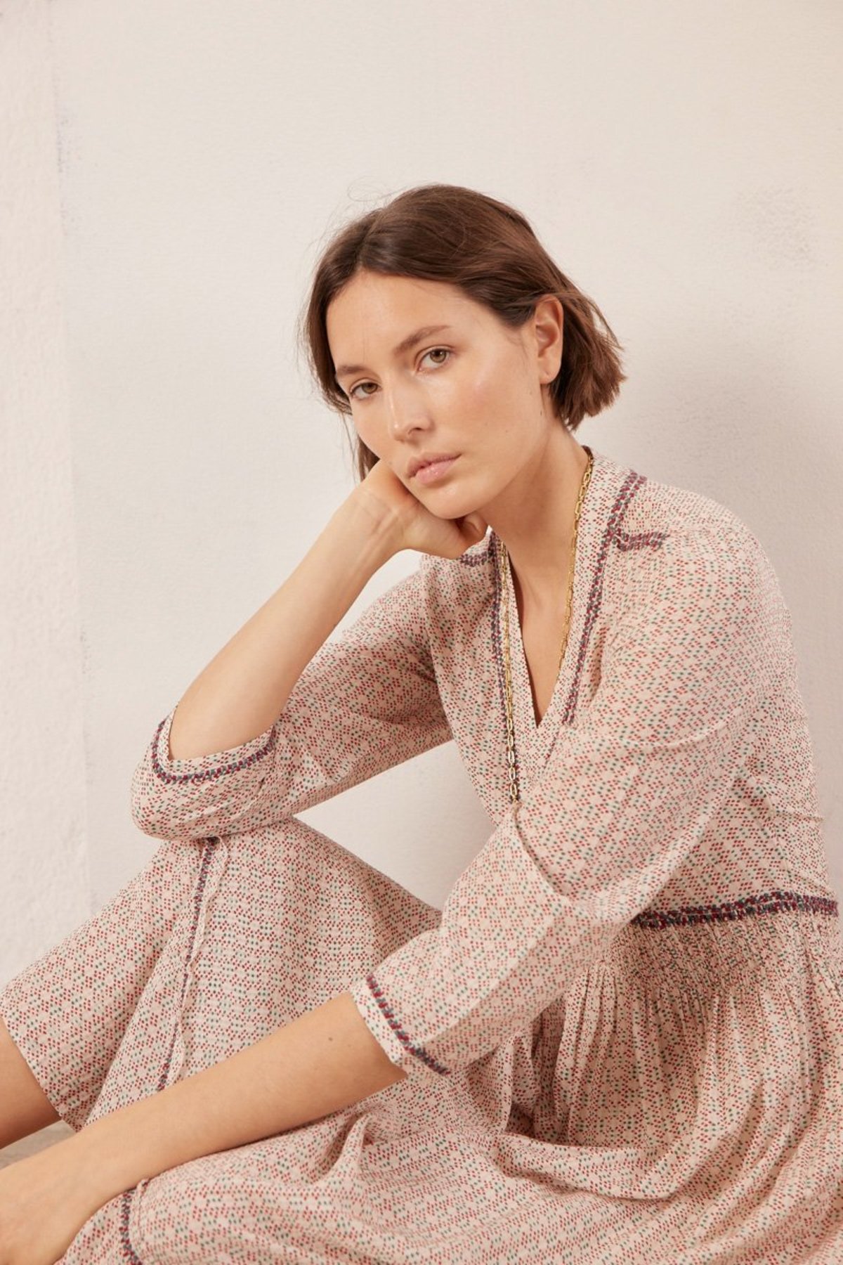 Vanessa Bruno Magnolia Dress Seersucker Garmentory