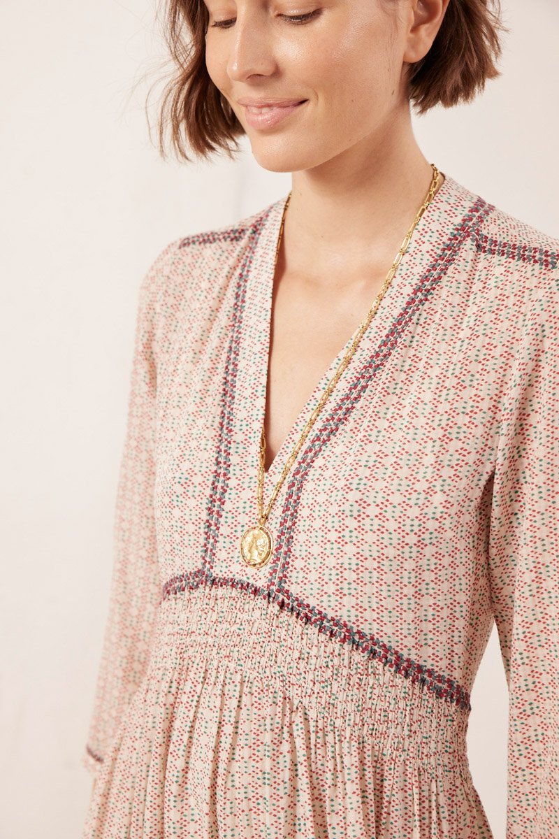 Vanessa Bruno Magnolia Dress Seersucker Garmentory