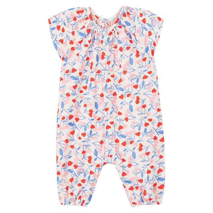 Kids Petit Bateau Baby Mulan Jumpsuit Pink Floral Garmentory
