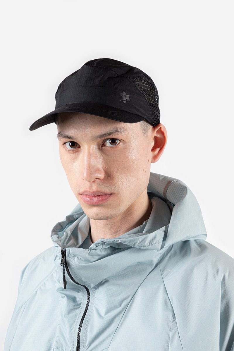 Goldwin Compact Jet Mesh Cap - Black | Garmentory