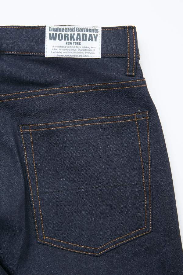 Engineered Garments WORKADAY　cone denim Engineered Garments WORKADAY Cone Denim Dark Blue Straight