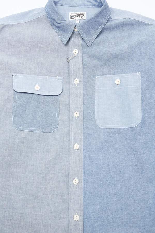Engineered Garments Workaday Cotton Chambray Utility Shirt Combo